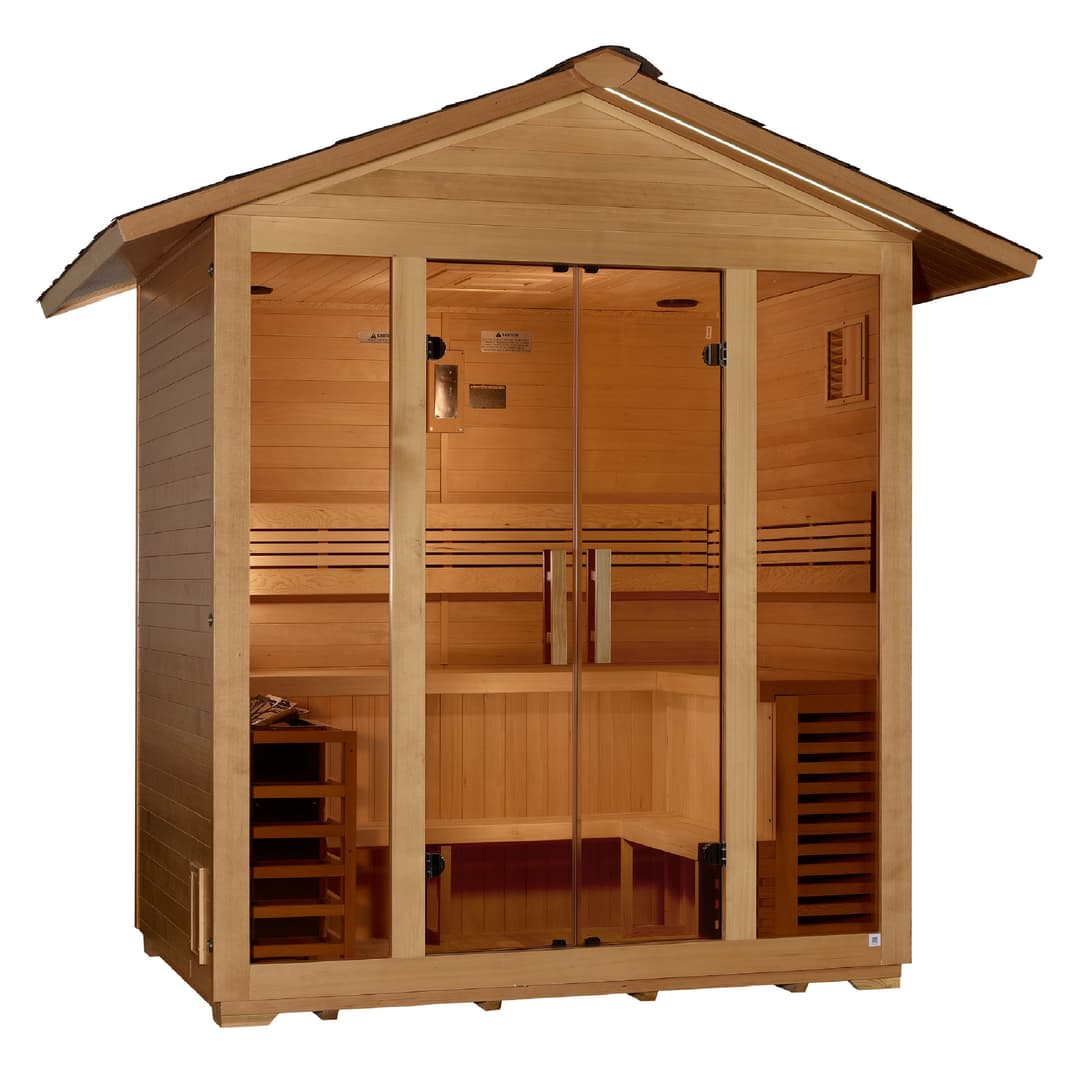 Golden Designs Vorarlberg 5-Person Outdoor Traditional Sauna