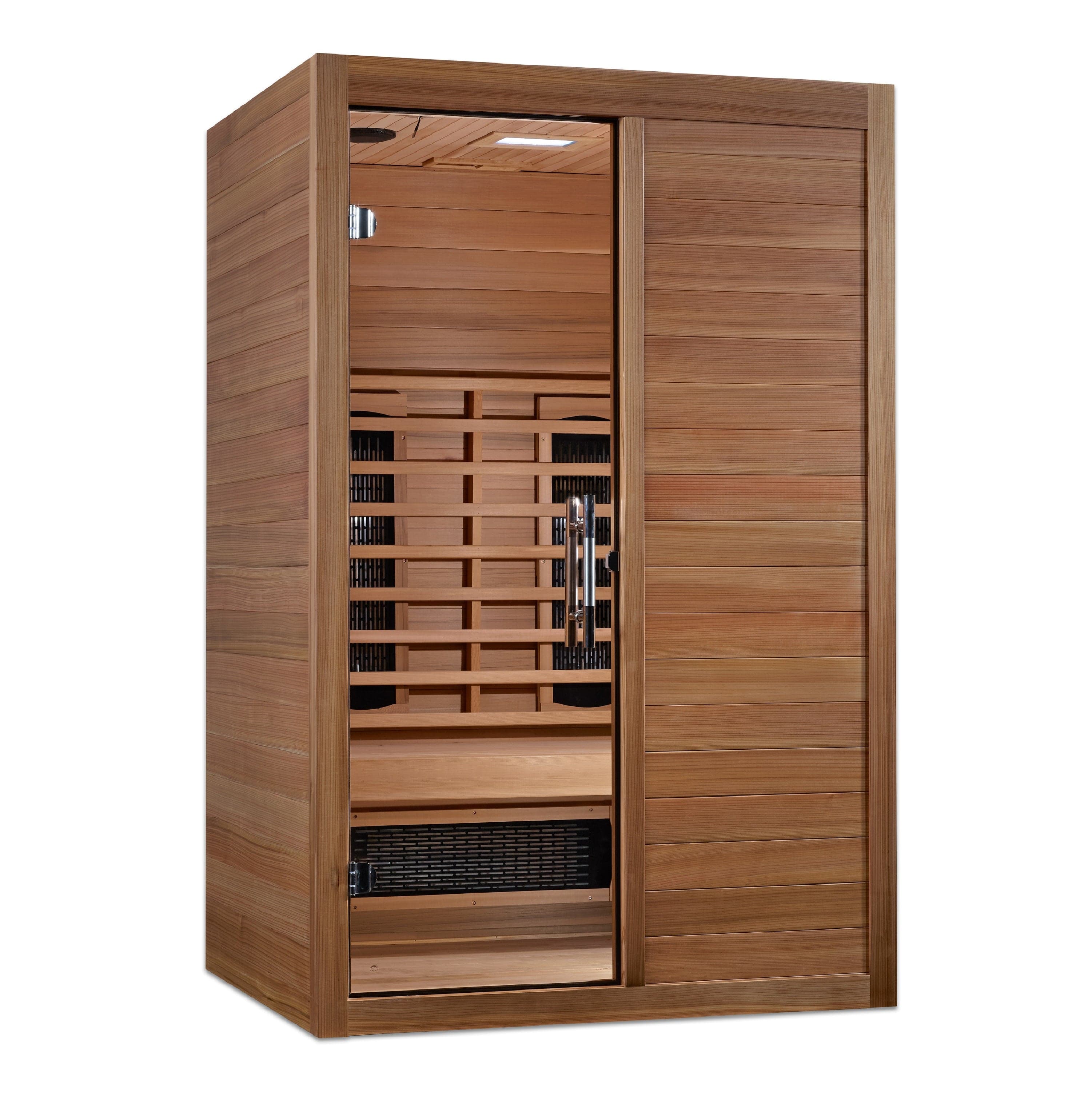 Maxxus S-Line 2-Person Full Spectrum Near-Zero EMF Infrared Sauna (Pacific Cedar)
