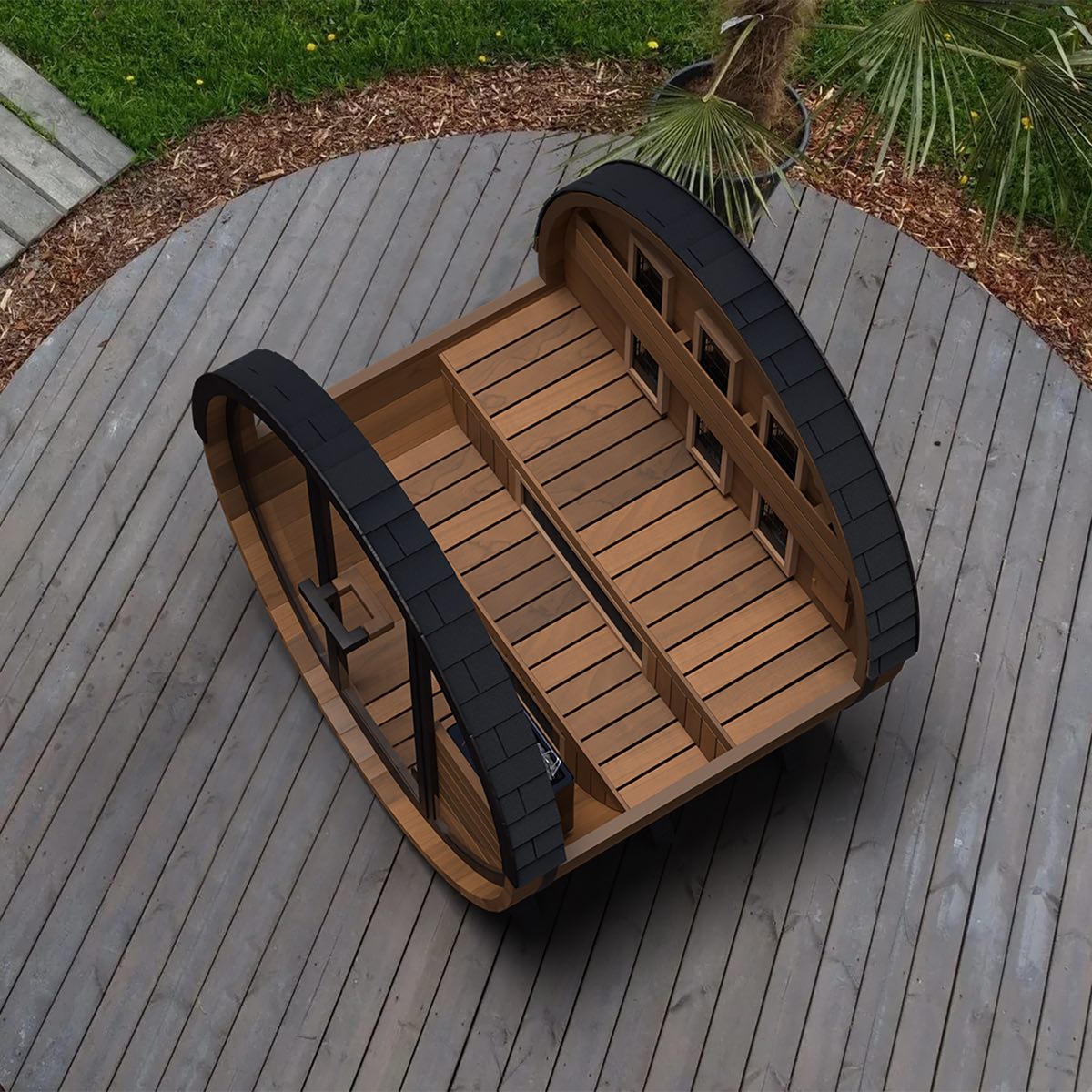 Finnmark Combination Barrel Sauna FD-6, view 6