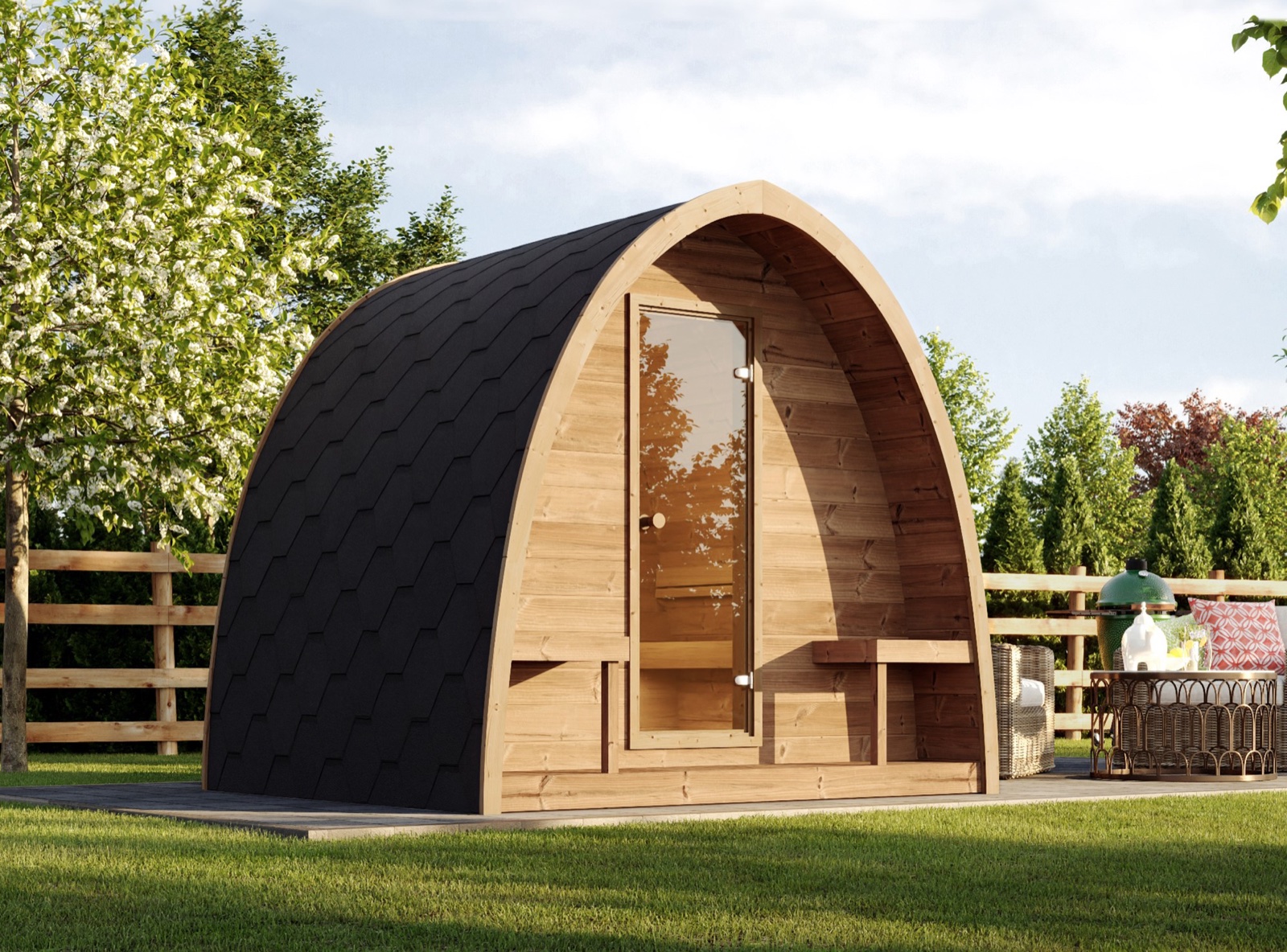 SaunaLife Model G3 Outdoor Home Sauna Kit