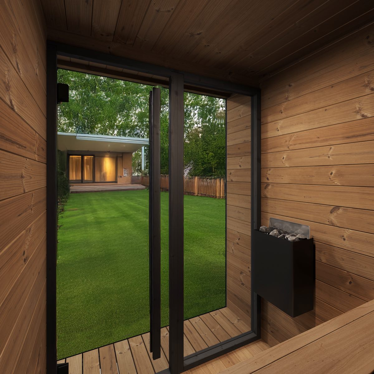 SaunaLife GL4 Outdoor Sauna Kit, view 7