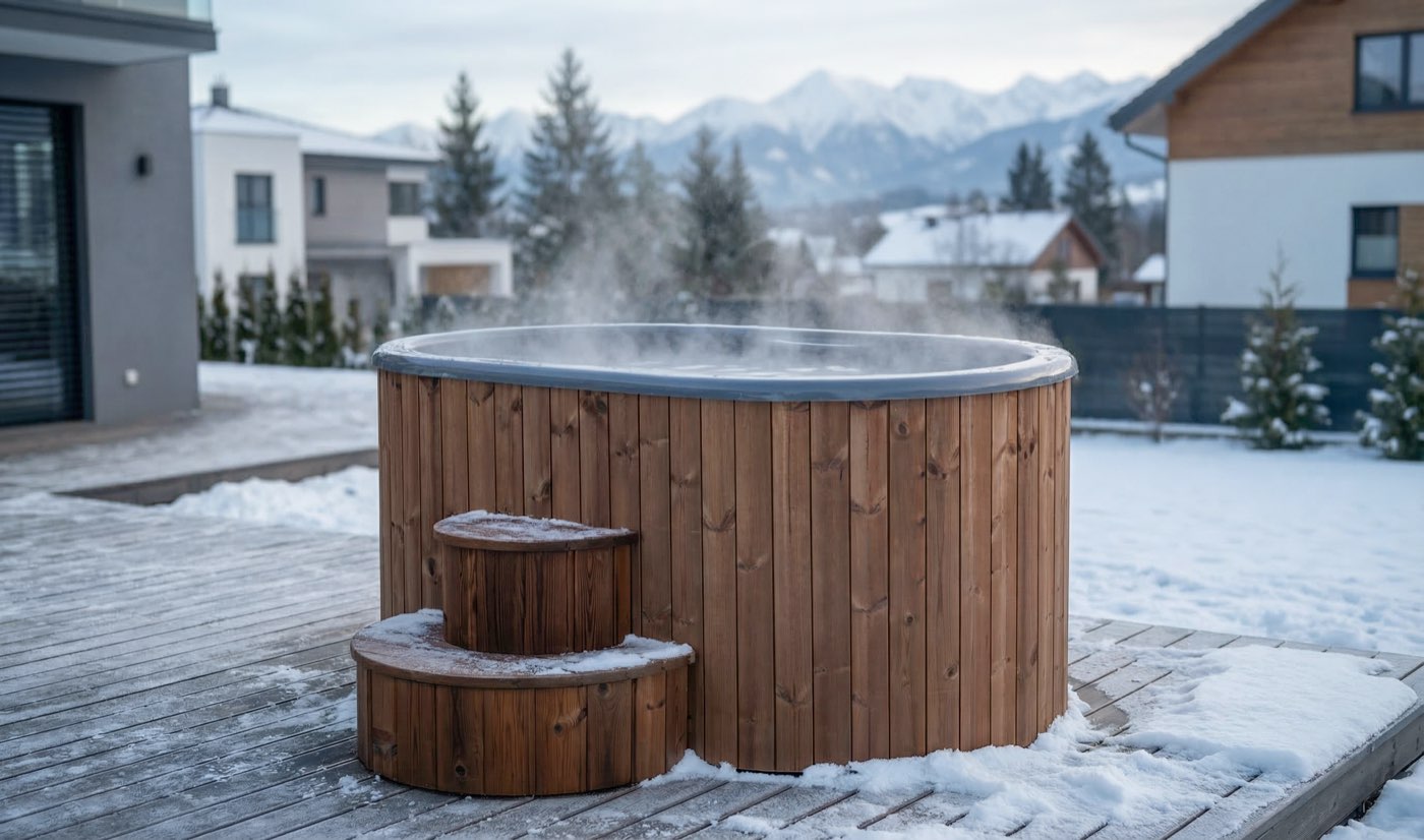 SaunaLife Model S2N 2-Person Cold/Hot Immersion Tub, Natural, view 6
