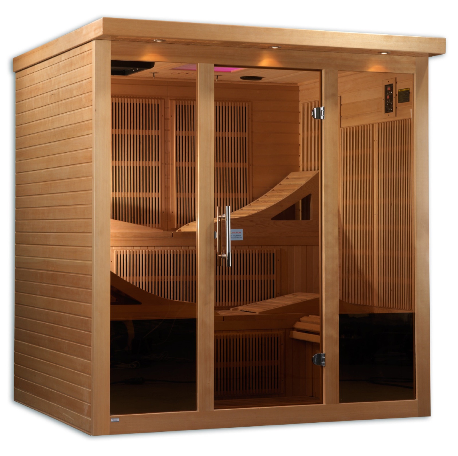 Golden Designs Monaco 6-Person PureTech™ Full Spectrum Near Zero EMF FAR Infrared Sauna