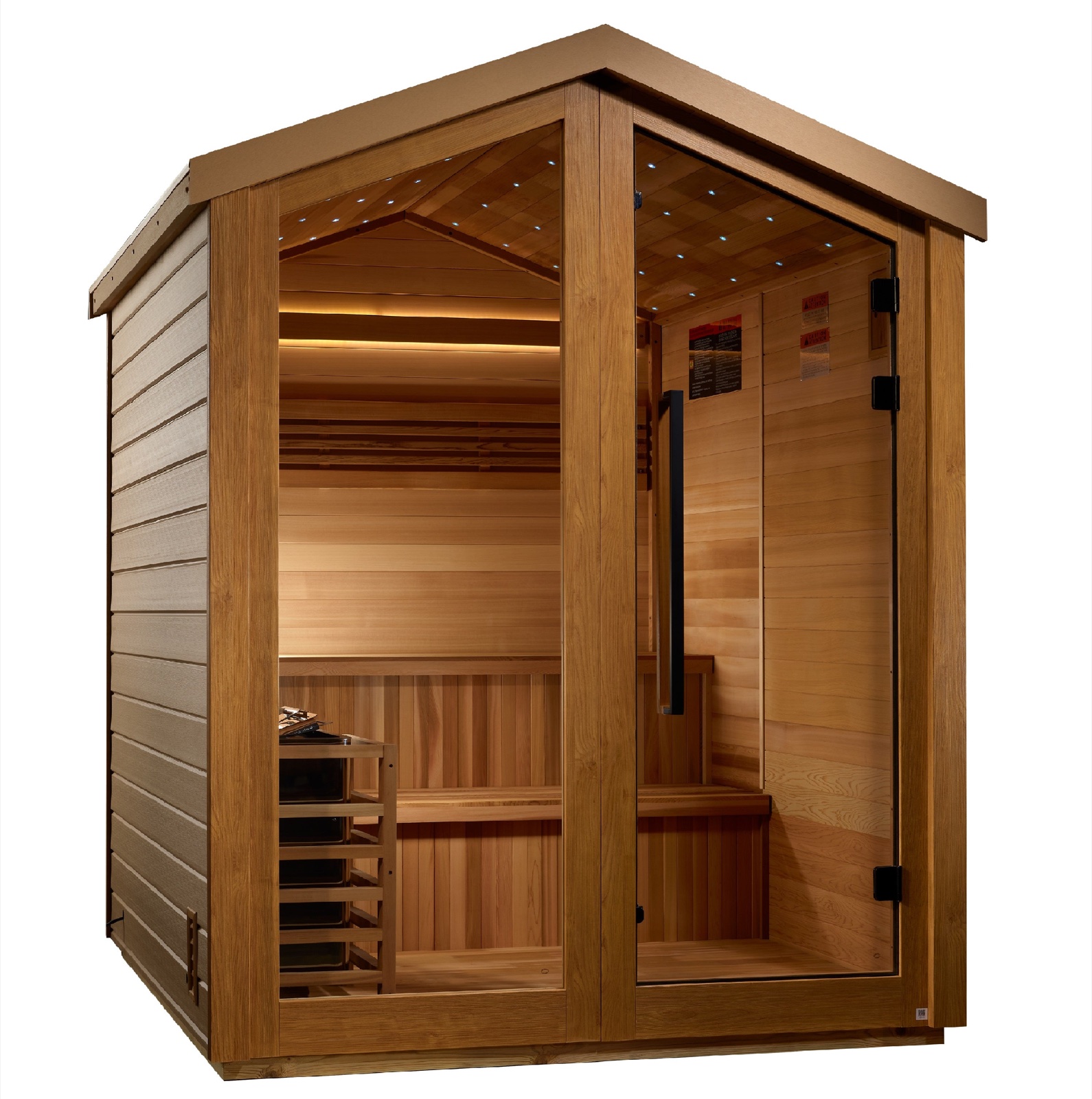 Golden Designs Kaarina 6-Person Outdoor Traditional Sauna (2-Tone Finish)