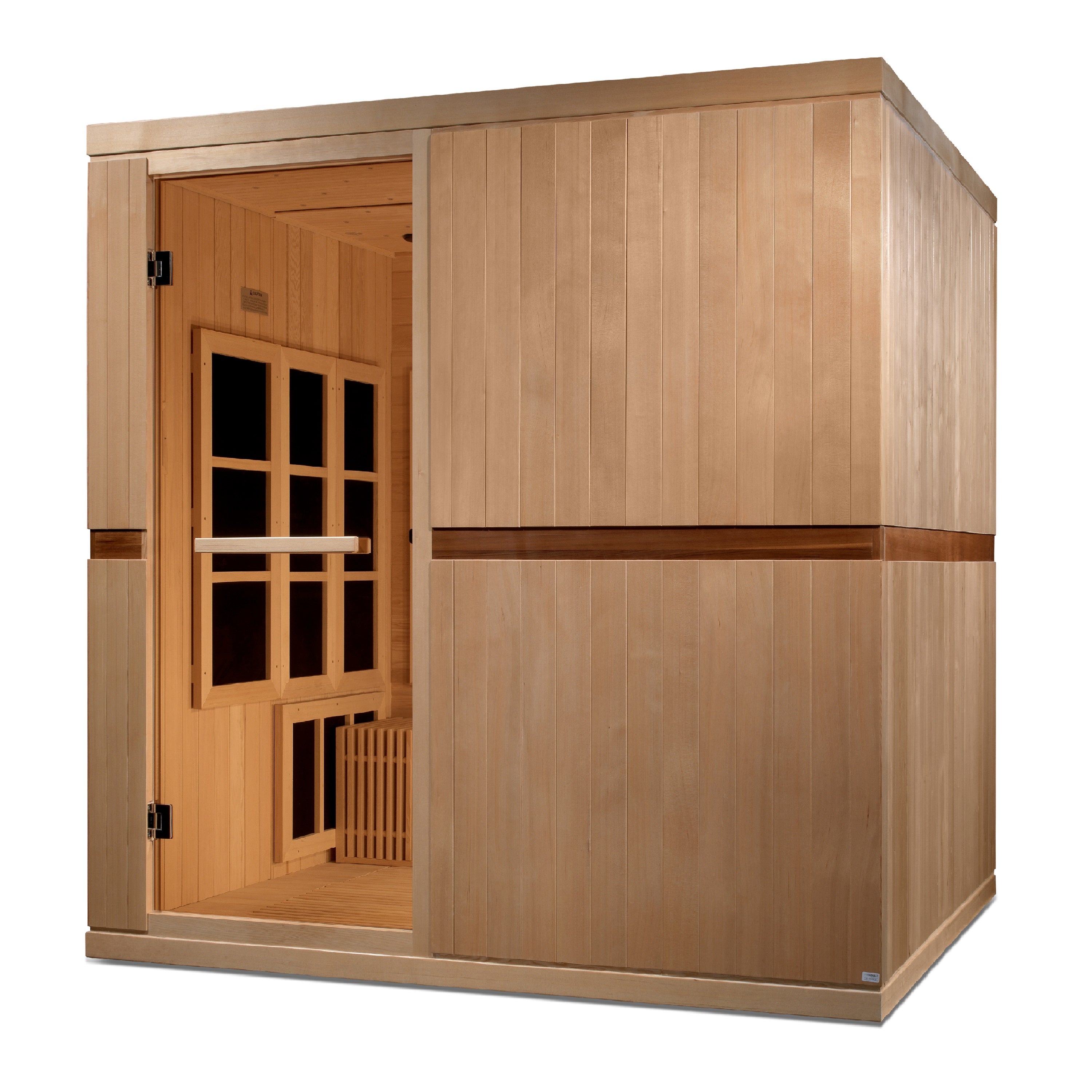 Golden Designs Catalonia 8-Person Near-Zero EMF Full Spectrum Infrared Sauna, view 2