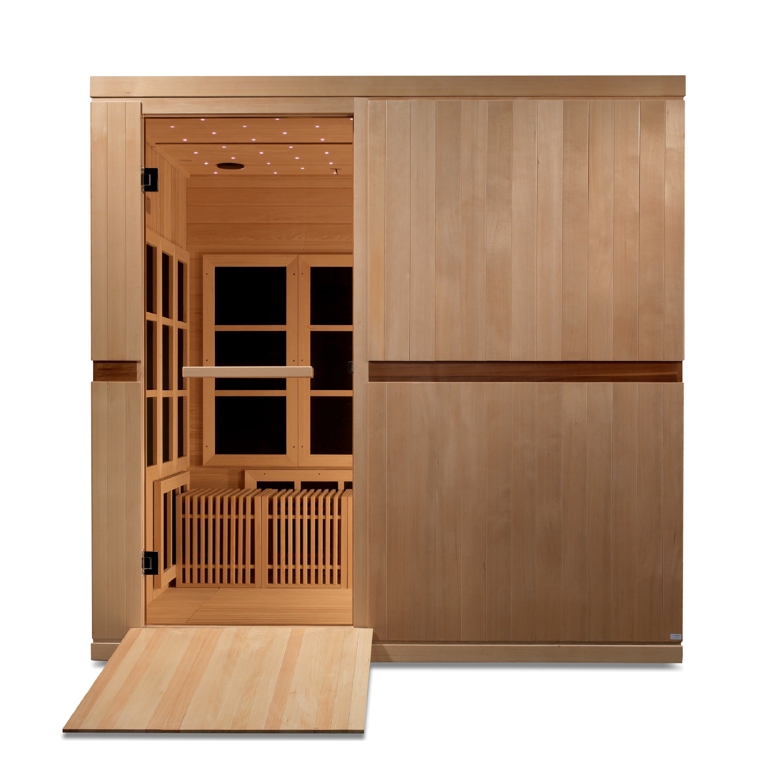 Golden Designs Catalonia 8-Person Near-Zero EMF Full Spectrum Infrared Sauna, view 4