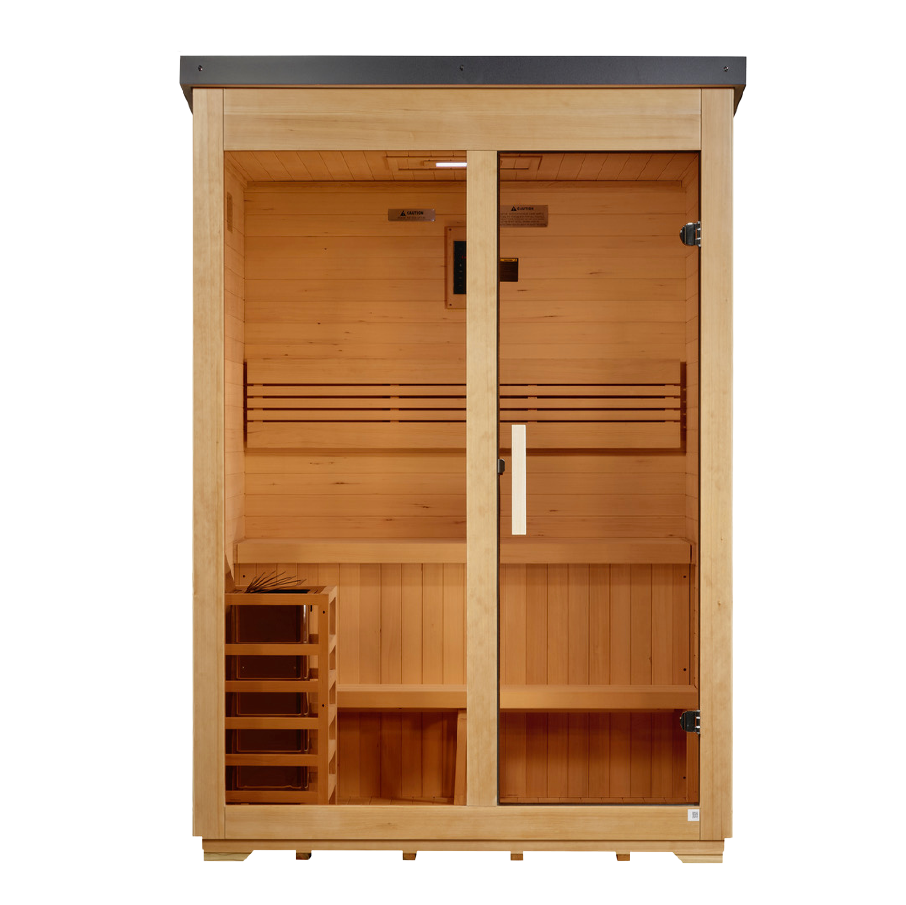Golden Designs Arlberg 3-Person Outdoor Traditional Steam Sauna (Flat Roof), view 3