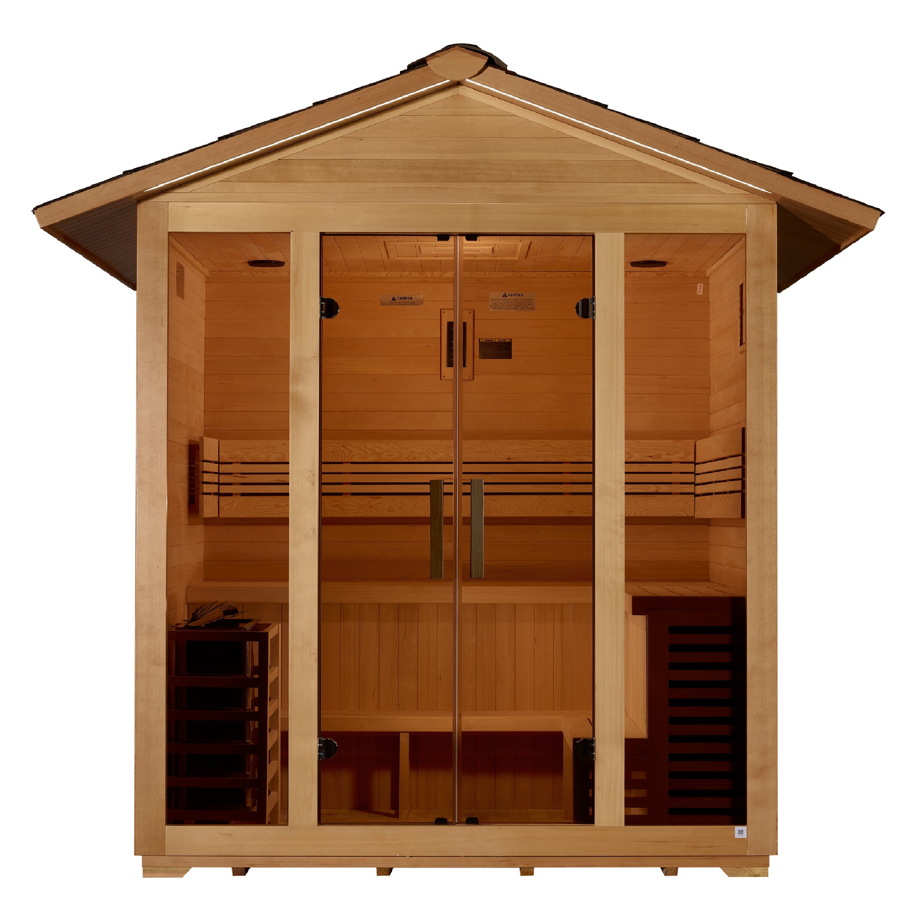 Golden Designs Vorarlberg 5-Person Outdoor Traditional Sauna, view 2