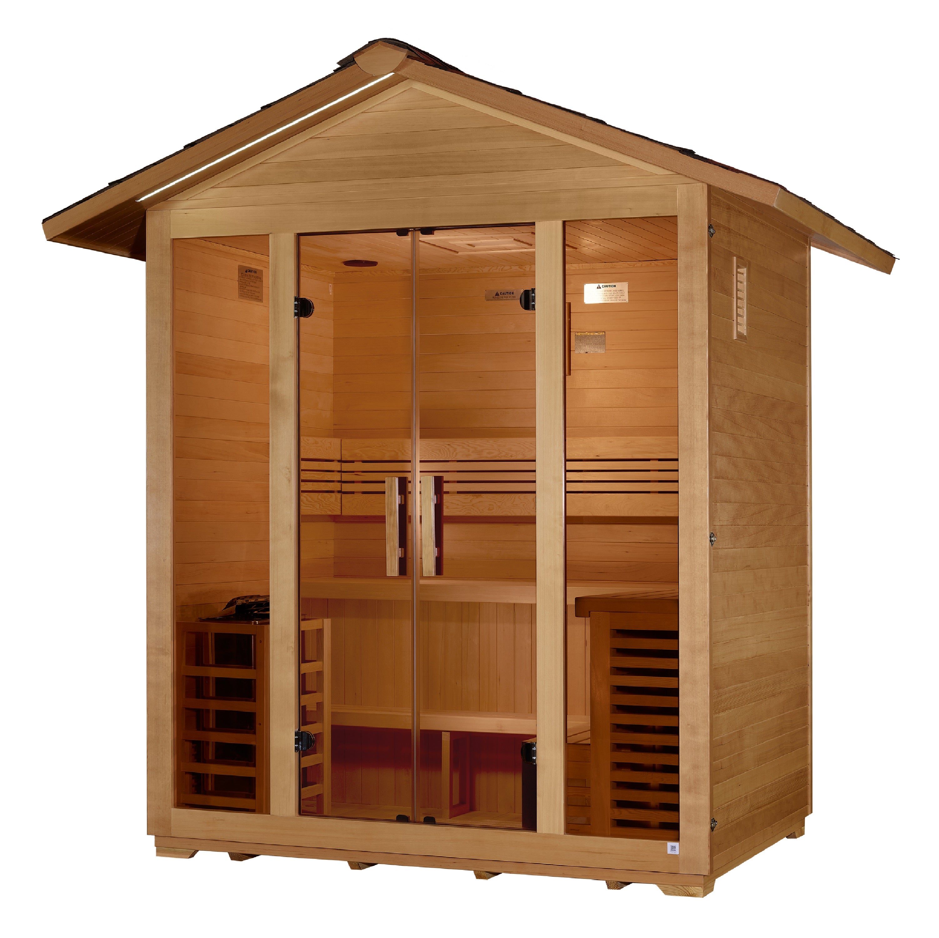 Golden Designs Vorarlberg 5-Person Outdoor Traditional Sauna, view 3