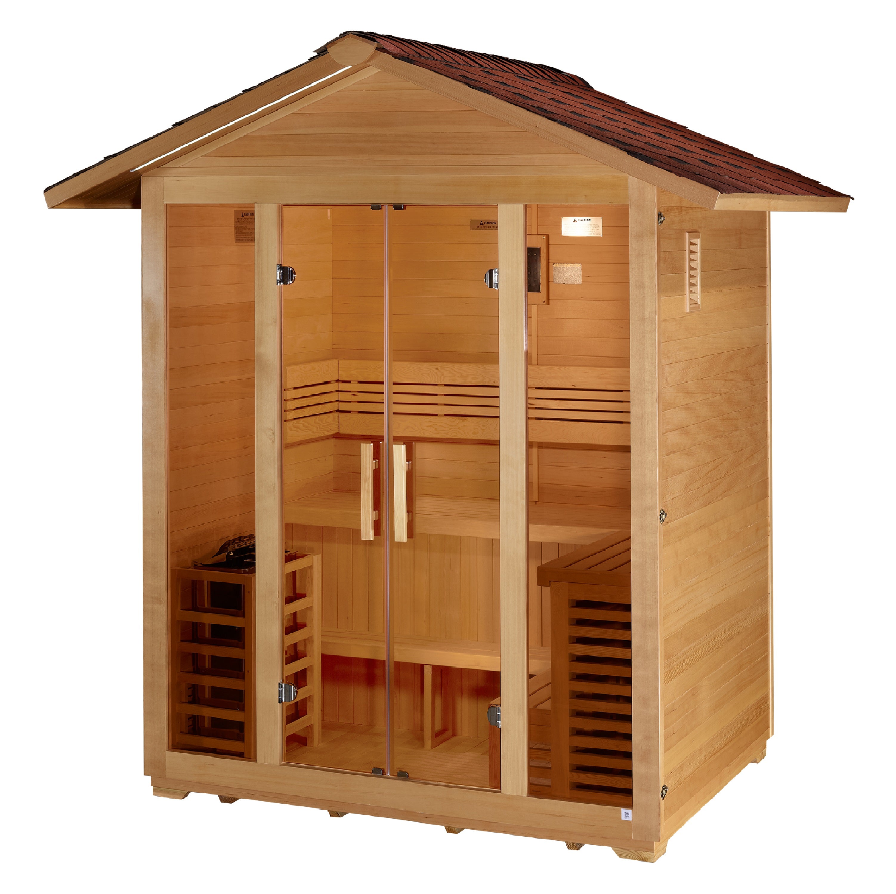 Golden Designs Vorarlberg 5-Person Outdoor Traditional Sauna, view 4